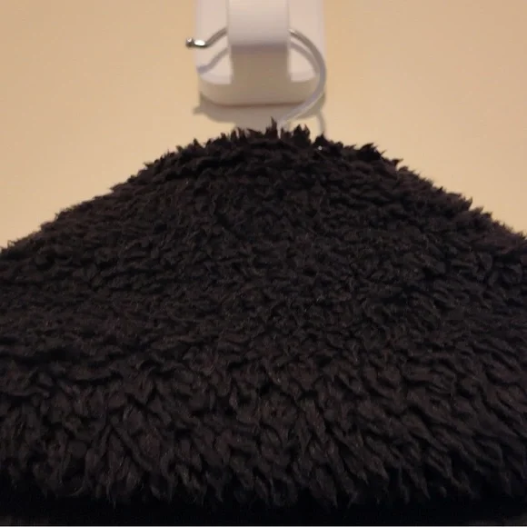 Athleta Sherpa Bomber Jacket 2X Black Zip Up Westbound Cozy Layer Lagonlook Fall - Picture 9 of 12